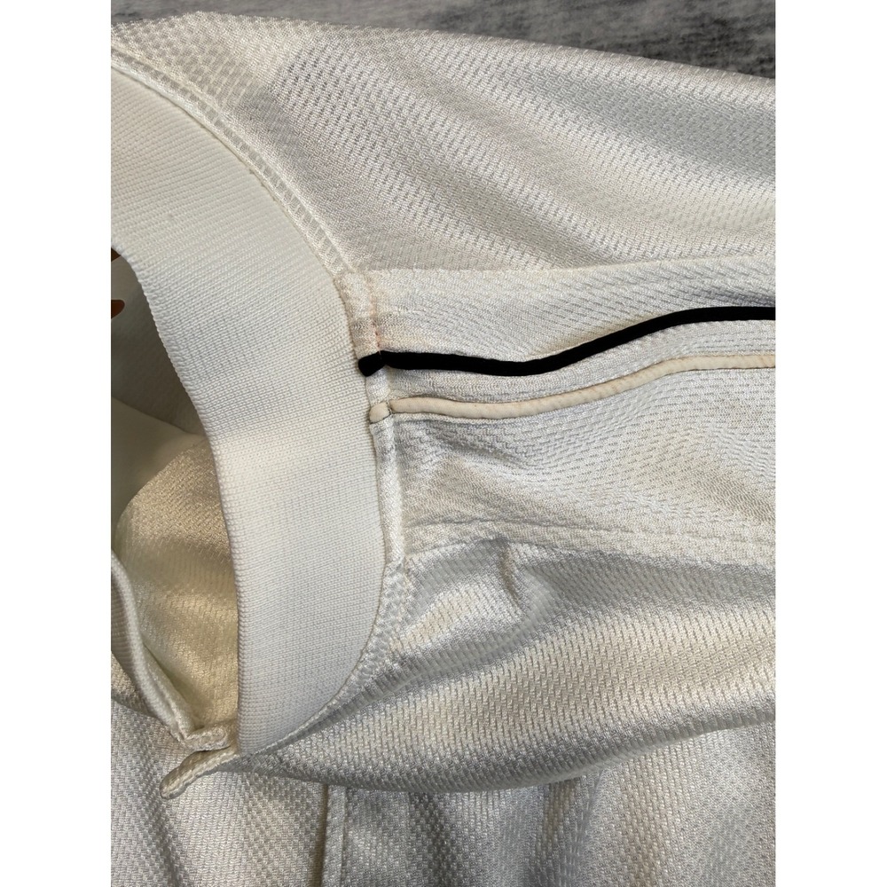 Vintage Pro Layer Detroit Pistons NBA Warm Up Jacket Mens Medium White 90s Mesh - Picture 6 of 8